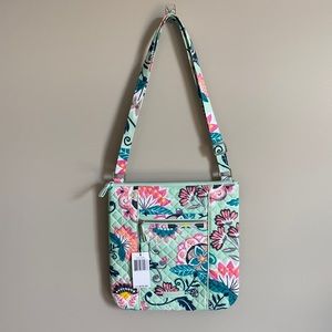 NWT Vera Bradley cross body Mint Flowers